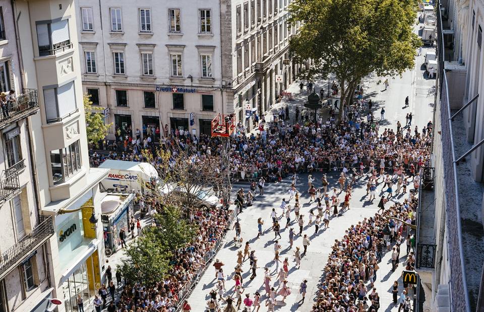 Image aérienne du Défilé